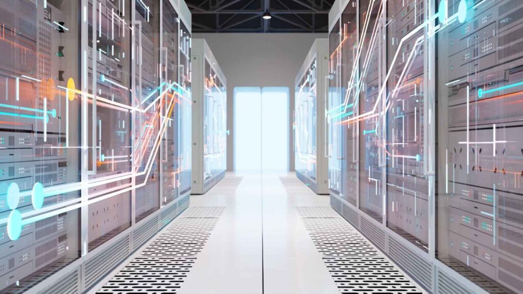 AI in Healthcare Technology being powered through computer servers